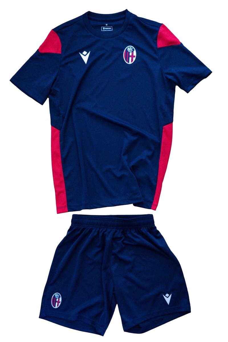 Trikot-Set des Bologna FC 1909: Trikot, Hose und Socken